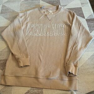 Aerie Chicago waffle sweatshirt